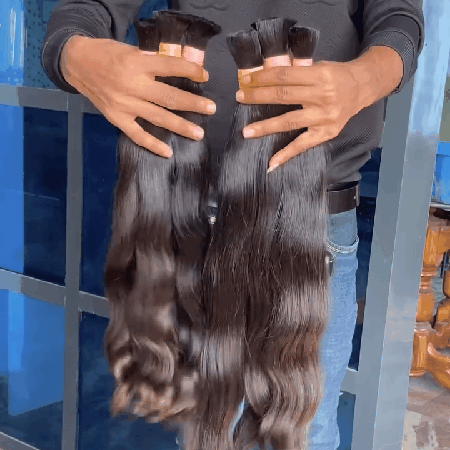 Raw Indian Bulk Hair Bundles