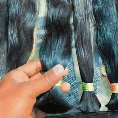 Raw Indian Bulk Hair Remy & Virgin